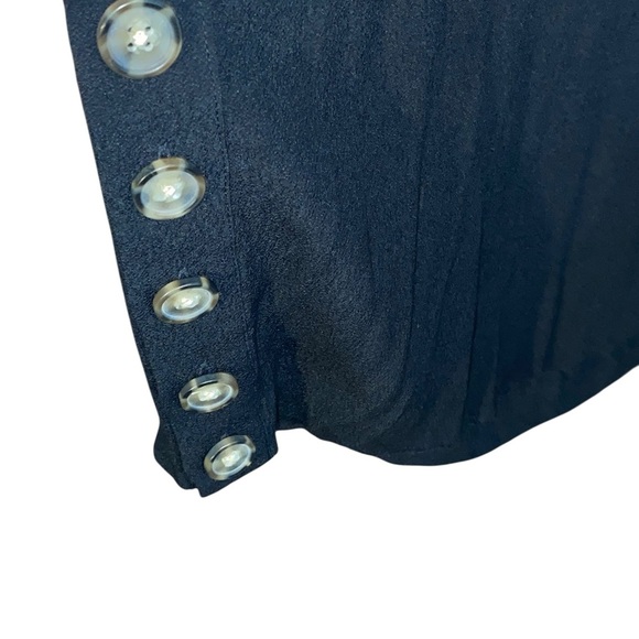 Madewell Black Side-Button Easy Shift Dress - Picture 6 of 8